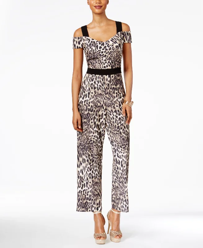 Stock Clearance Thalia Sodi Off The Shoulder Printed Jumpsuit