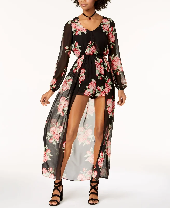 Online Only The Edit By Seventeen Juniors Printed Jumpsuit