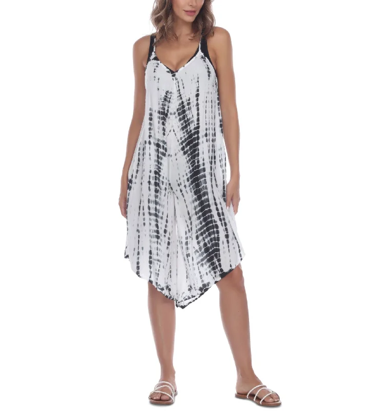 Major Savings Tie-Dye Sleeveless Jumpsuit Swim Cover-Up