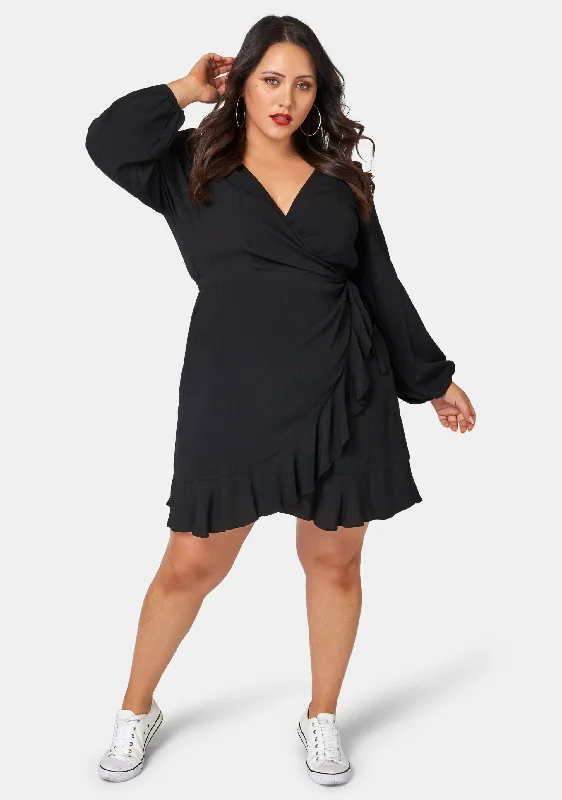 Year-End Clearance Titanium Wrap Dress