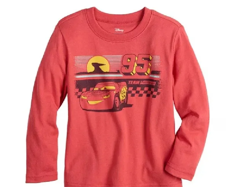 New Markdowns Toddler Boy Disney / Pixar Cars Lightning McQueen Long Sleeve Graphic Tee by Jumping Beans®