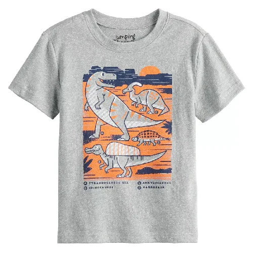 Lowest Price Toddler Boy Jumping Beans® Gray Dinosaur Graphic Tee