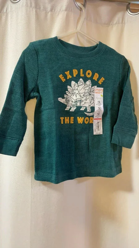Low Prices Toddler Boy Jumping Beans® Green Dinosaur Thermal Top Explore the World