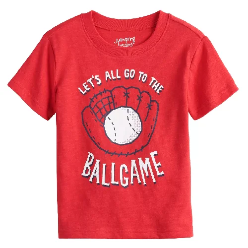 Extra Savings Toddler Boy Jumping Beans® Red Ballgame Graphic Tee