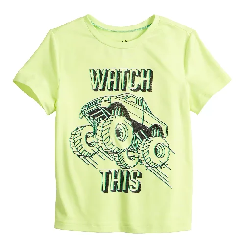 Take Advantage Toddler Boy Jumping Beans® Safety Yellow Monster Truck Graphic Tee Watch This Take Advantage Toddler Boy Jumping Beans® Safety Yellow Monster Truck Graphic Tee Watch This