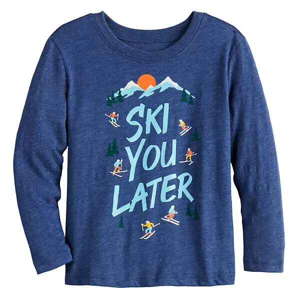 Special Discount Toddler Boy Jumping Beans® Ski You Later Graphic Tee