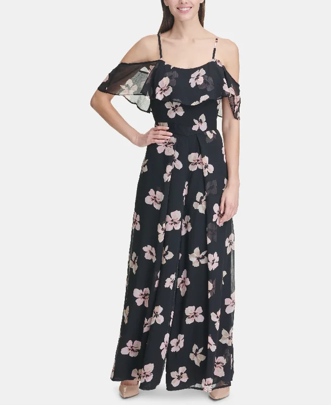 Mega Deal Tommy Hilfiger Petite Floral Chiffon Jumpsuit