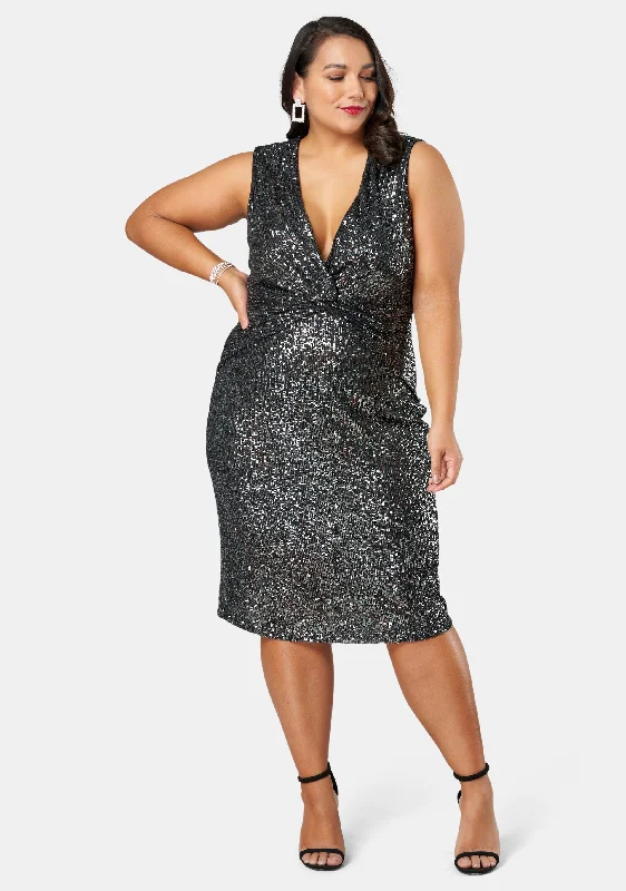 Daily Deals Twist Of Seduction Sequin Dress