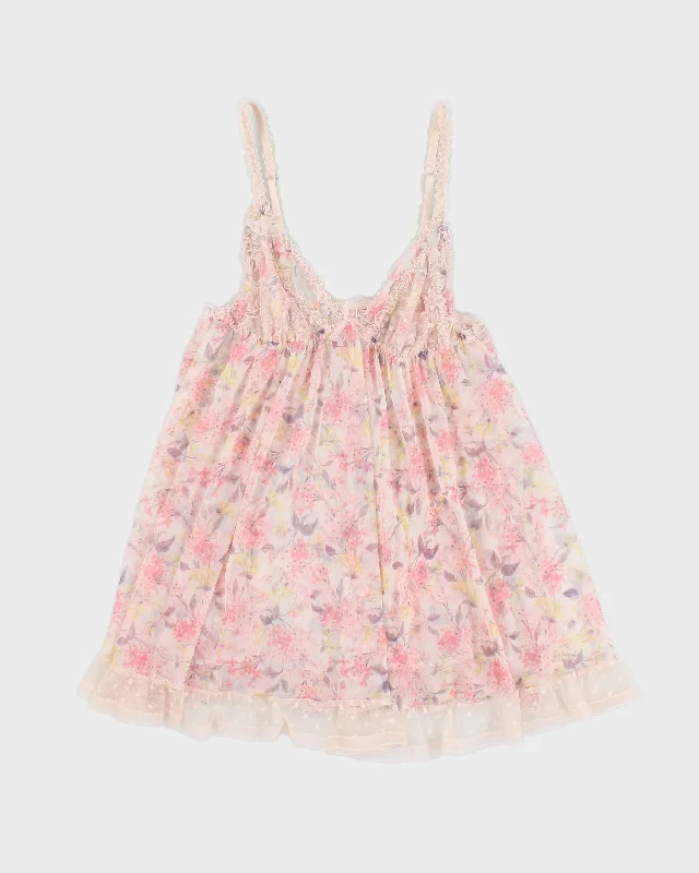 Savings Bonanza Victoria's Secret Pink Floral Camisole - M