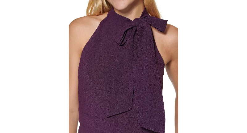 Amazing Deals Vince Camuto Bow Trim Halter Jumpsuit