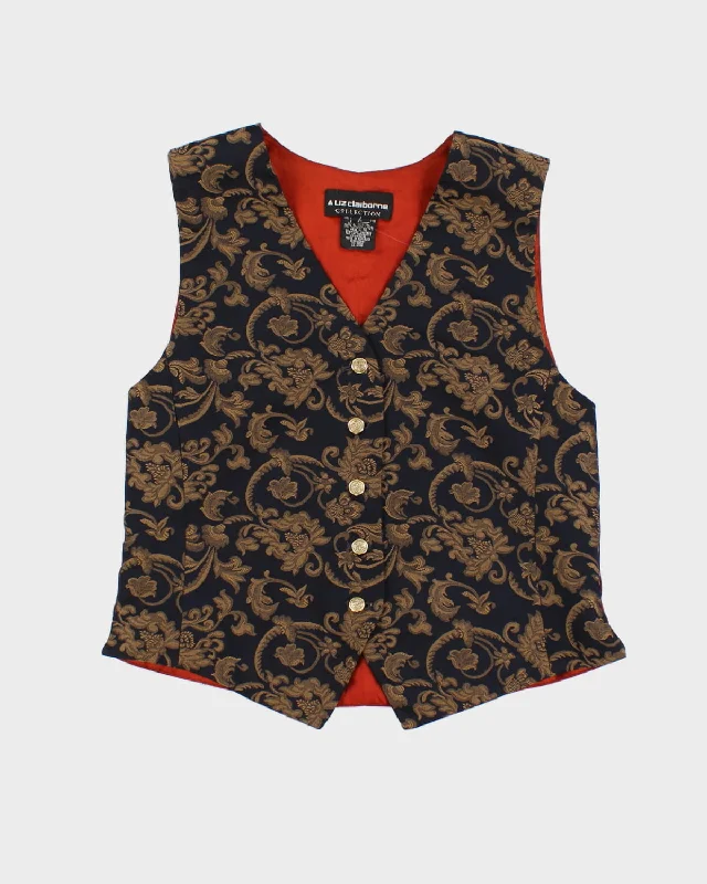 Exclusive Deal Vintage 80s Liz Claiborne Patterned Vest - S