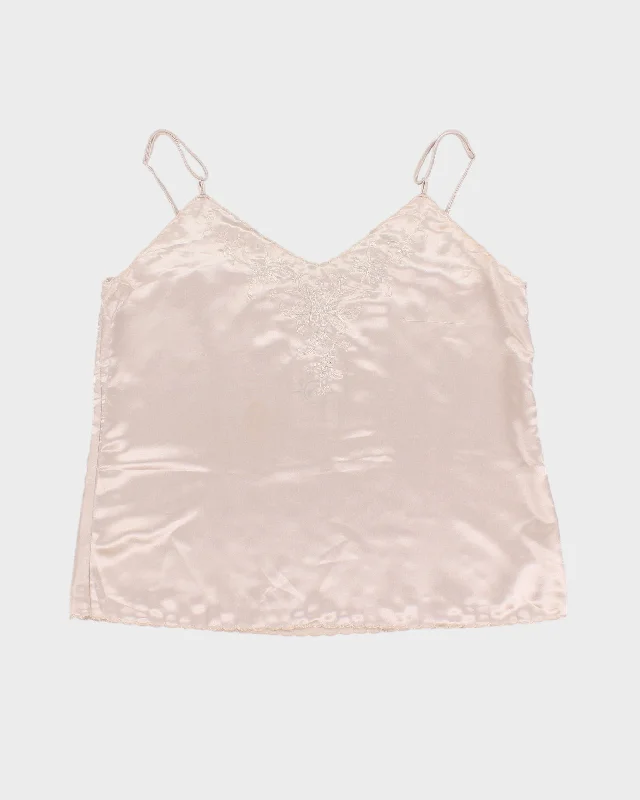 Closeout Sale Vintage 90s Daffodil Silk Camisole - XL