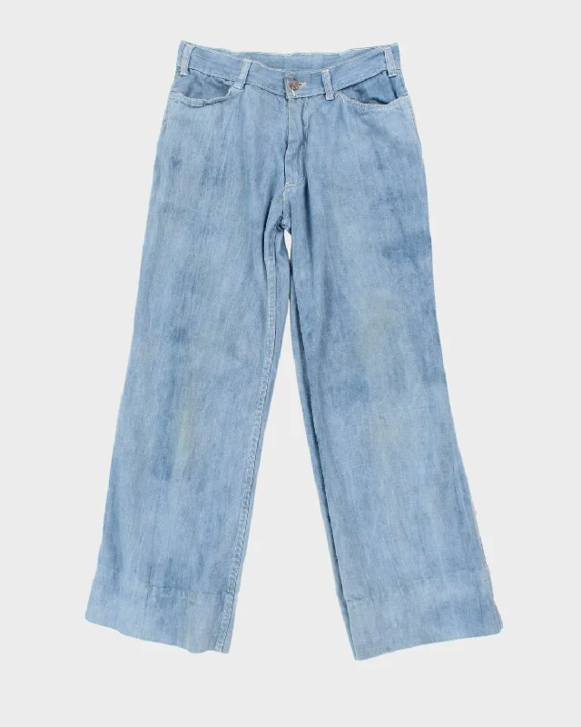 Special Savings Vintage Hand Embroidered Blue Jeans - W:30