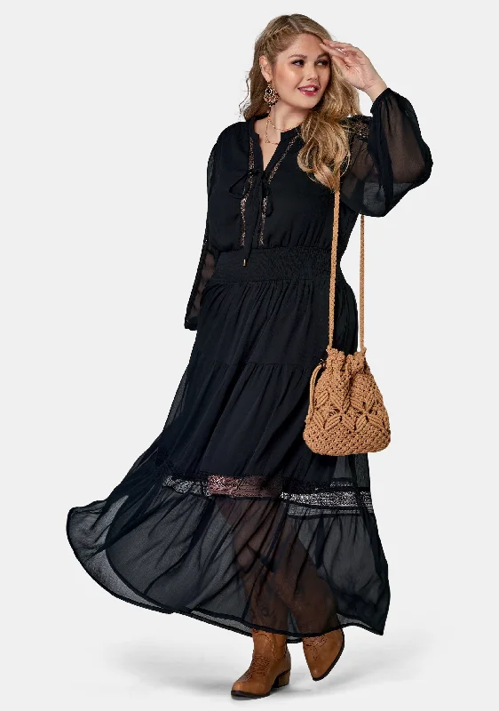 Bonus Savings Wild Forest Maxi Dress