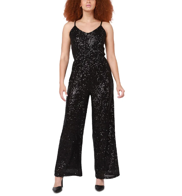 Price Cut Women's Adjustable Sequin-Embellished Jumpsuit