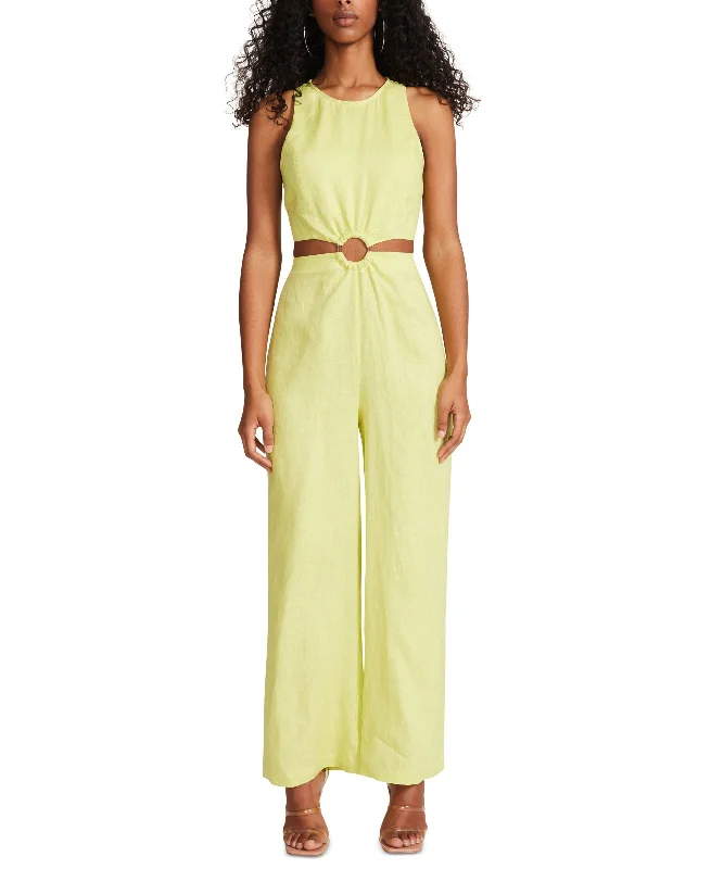 Time-Limited Offer Women's Disco Doll Linen Jumpsuit