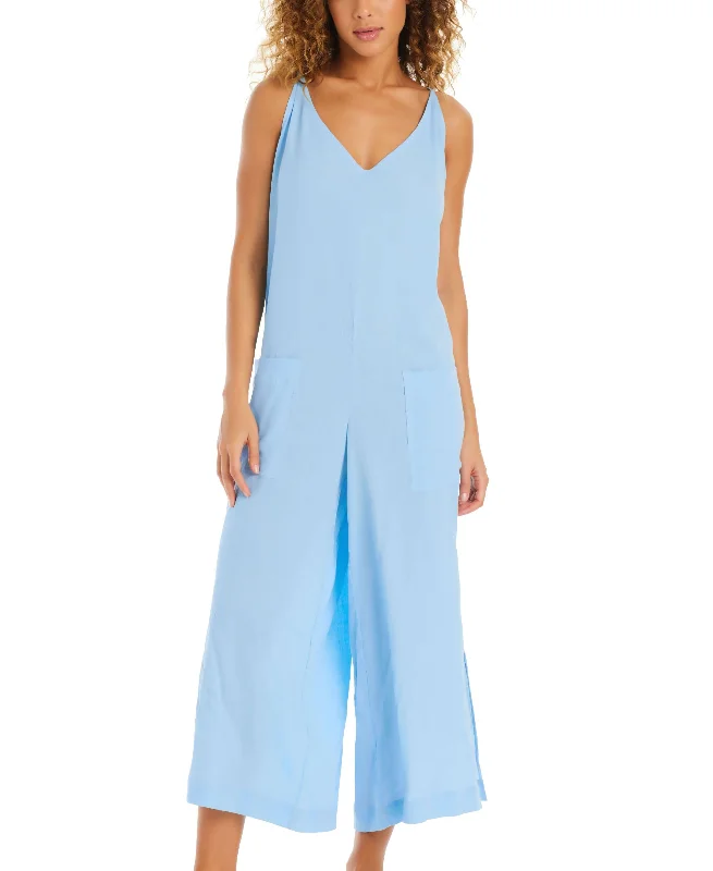 Shop and Save Women's Fresh Squeezed Sleeveless Cover-Up Jumpsuit