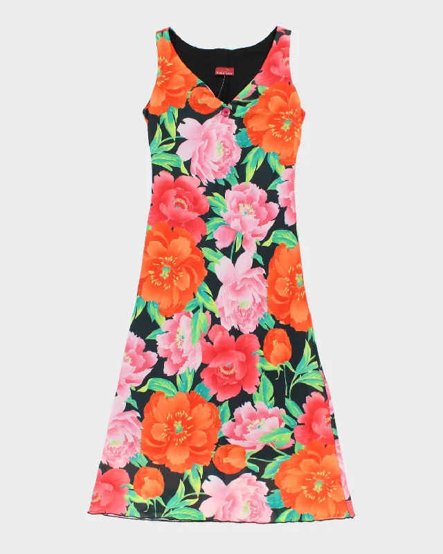 Sale Event Y2K 00s Khaki Krew Floral Maxi Dress - M