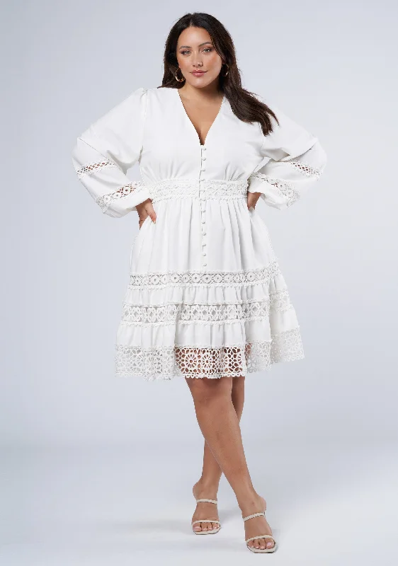 Grand Opening Sale Zaliah Lace Mini Dress