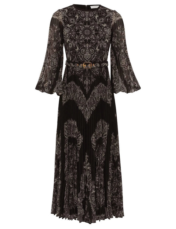Steals and Deals Sunray Long Sleeve Midi Dress